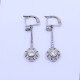 Caravanas antiguas oro 18k con brillantes. Caravanas antiguas oro 18k con brillantes.