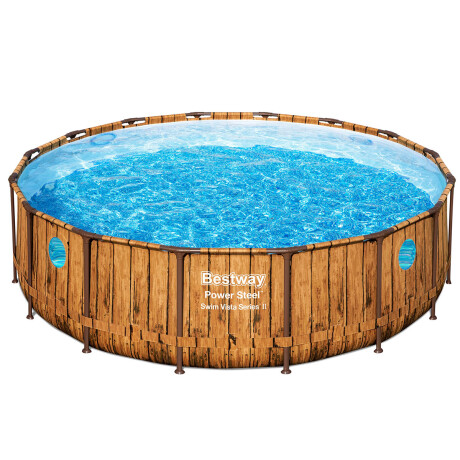 Piscina Bestway Rattan 19480 L Estructural 488x122 Cm Marron