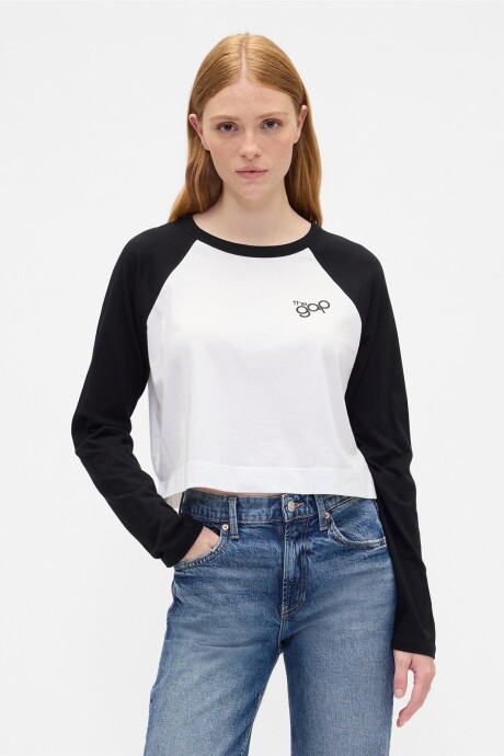 Remera Logo Gap Mujer Black 1