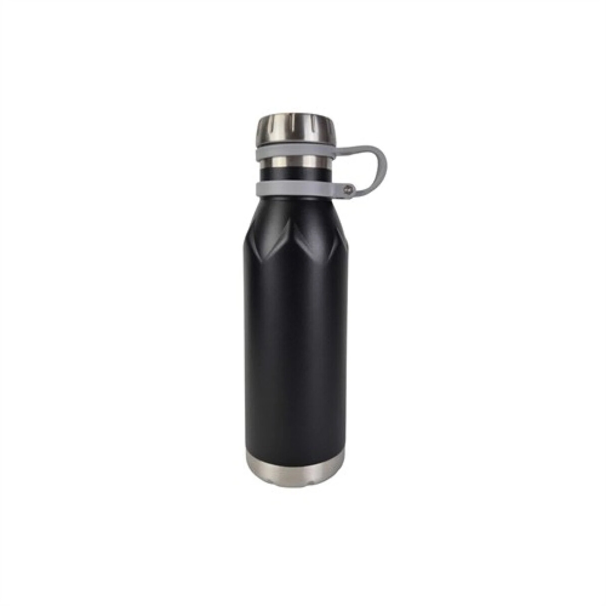 Botella térmica acero inoxidable 600ml diseño minimalista - Negro 