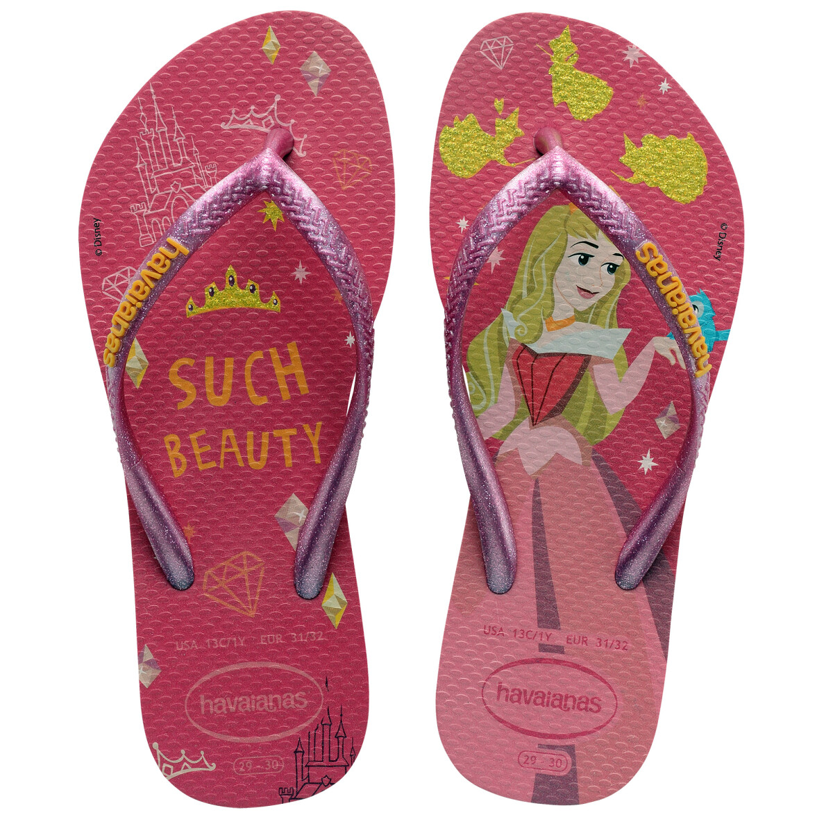 Sandalia de Niños Havaianas Kids Slim Princes - Rosa 
