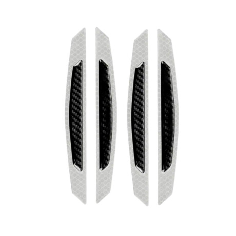 ACCESORIO EXTERIOR - JGO.4 PROTECTORES PUERTA 17X4CM BLANCO / CARBONO - ACCESORIO EXTERIOR - JGO.4 PROTECTORES PUERTA 17X4CM BLANCO / CARBONO -