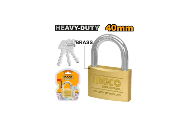 CANDADO BRONCE 40MM INGCO 3 LLAVES CANDADO BRONCE 40MM INGCO 3 LLAVES