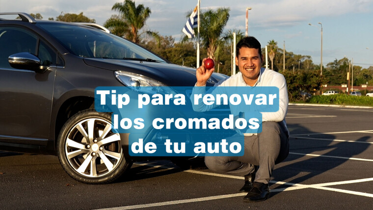 Tip para renovar los cromados de tu auto con una papa y una manzana