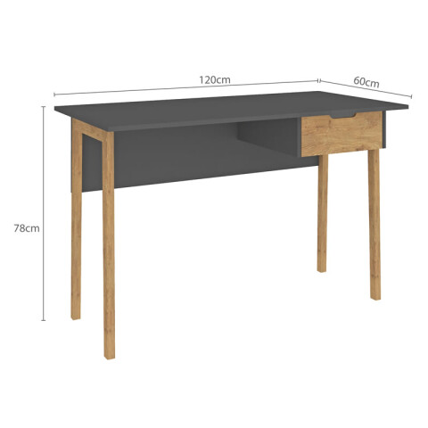 Escritorio 1 cajón Combinada con Patas en Madera - MDP - Linea Melilla Escritorio 1 cajón Combinada con Patas en Madera - MDP - Linea Melilla