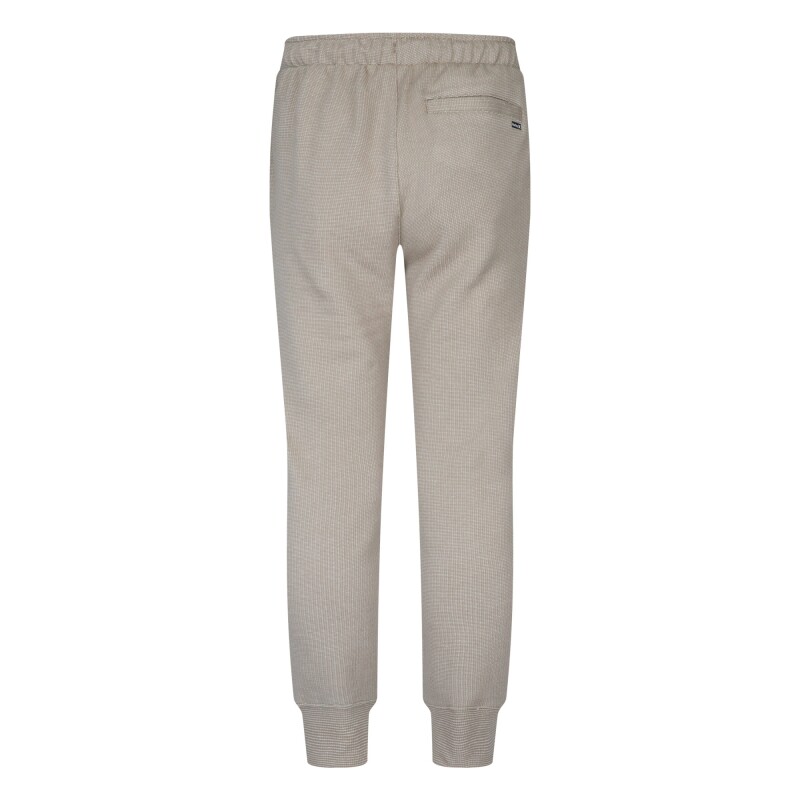Pantalón Largo Rib Knit Jogger de Niño Crema