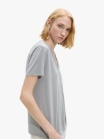 Camiseta Básica Cuello Pico gris