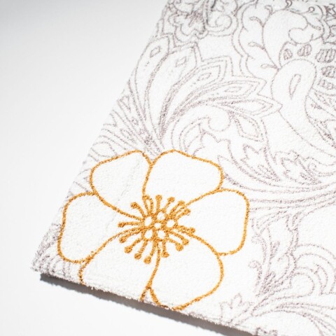 TOALLA DE ROSTRO 45x75 FLOR/HOJAS