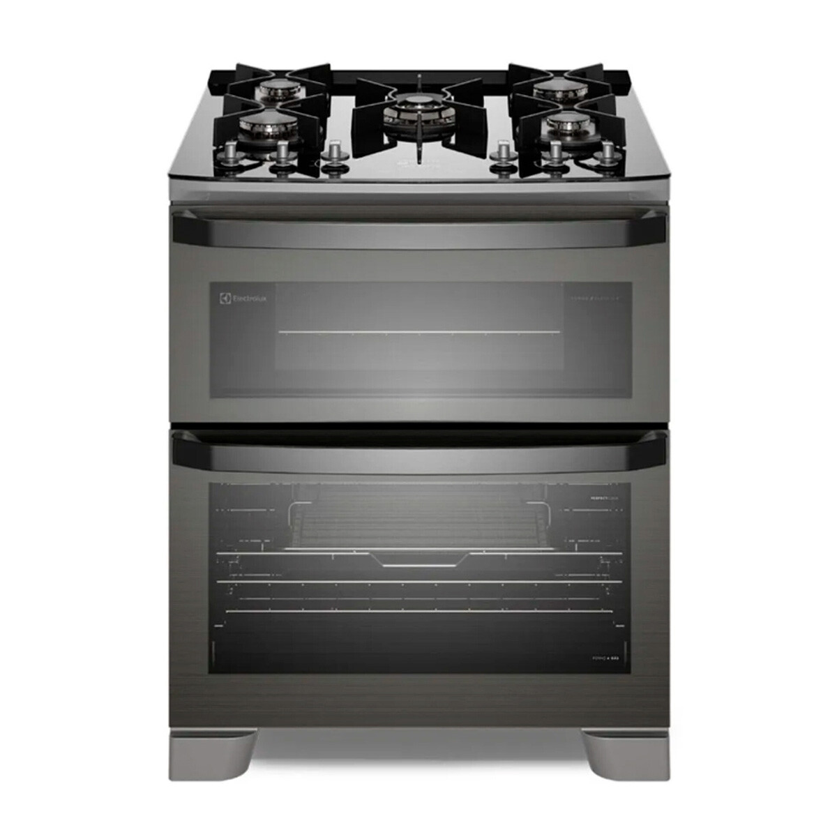 Cocina a Gas Electrolux FE5AD 5 Hornallas Doble Horno - Gris 