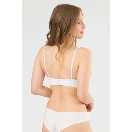 Soutien triangulo preformado cotton copa b Blanco