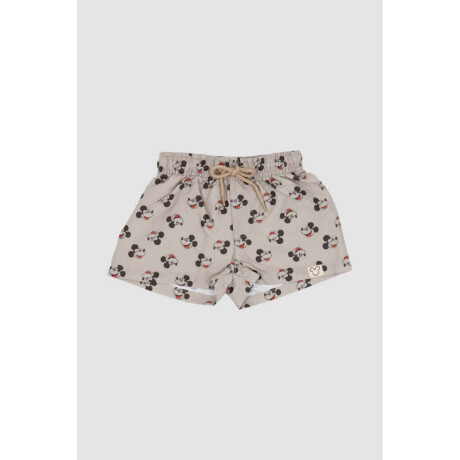 Short mickey 6-36m 4a Gris claro