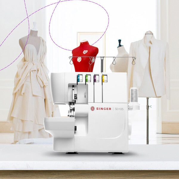 Máquina Singer Overlock S0105 MAQUINA DE COSER SINGER OVERLOCK S0105