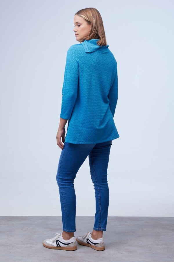 Blusa Cuello Volcado PETROLEO