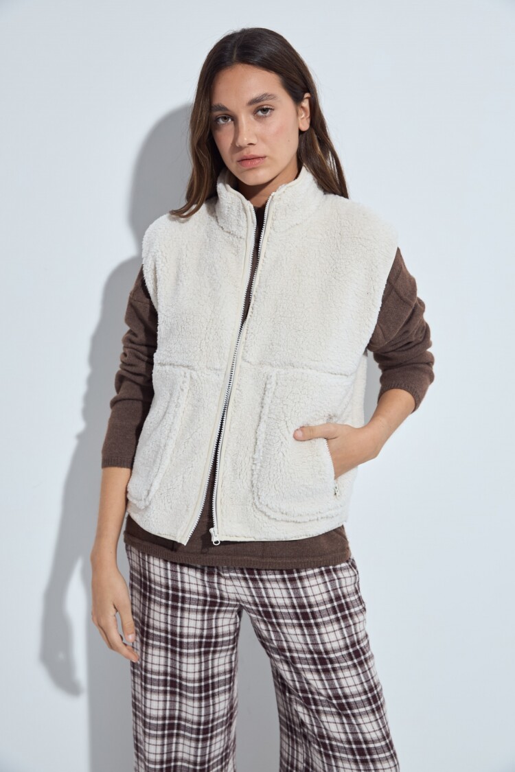 CHALECO MERLIN Crudo