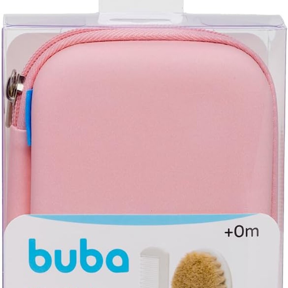 Neccesaire BUBA set cuidados estuche rigido rosado