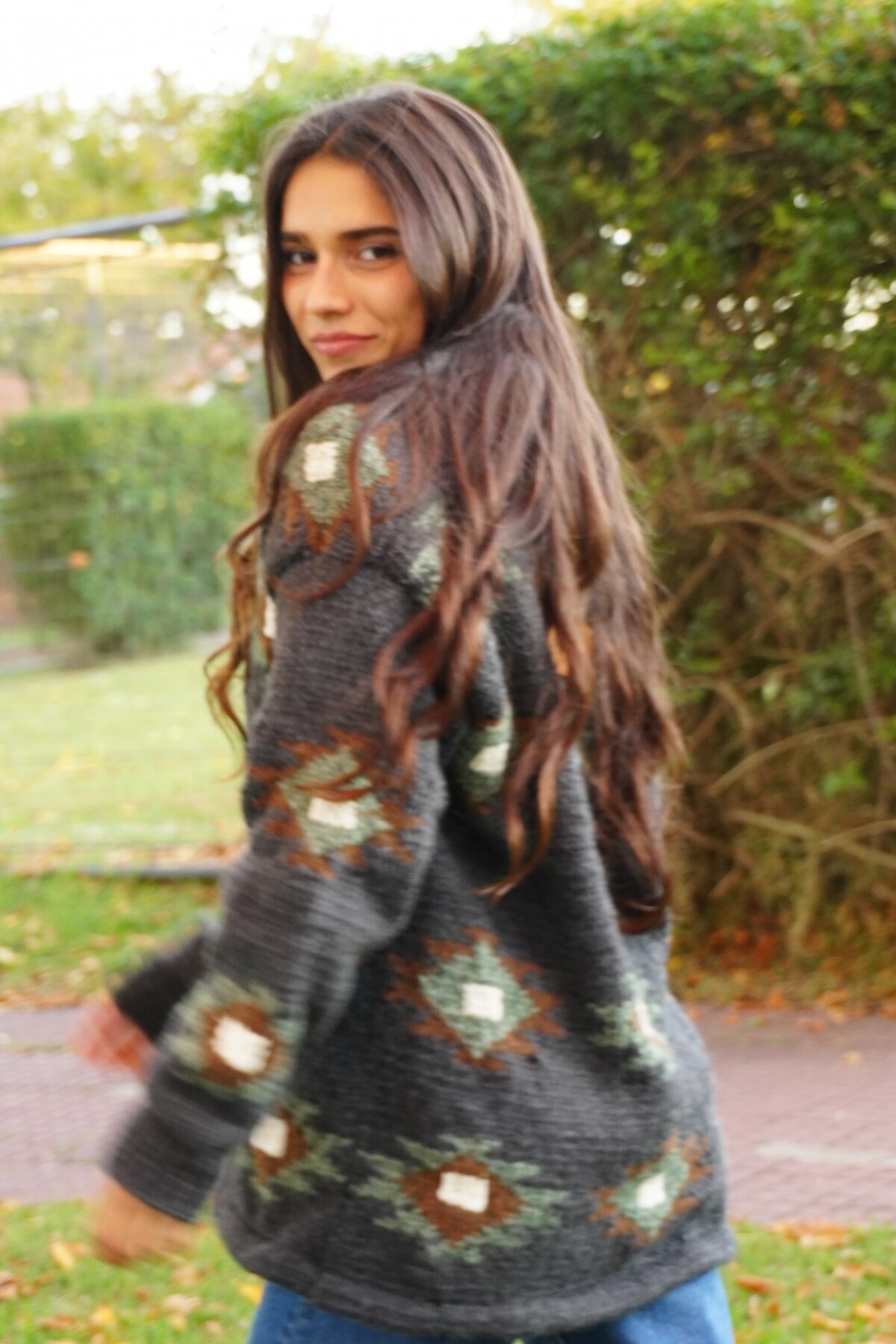 Saco Sony Lana Gris Oscuro