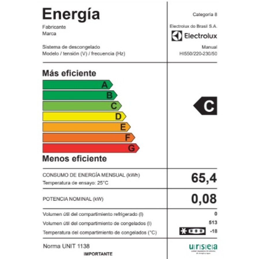 Freezer Horizontal Inverter de 521 L Electrolux HI550 Freezer Horizontal Inverter de 521 L Electrolux HI550