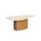 Mesa de centro Organic small - Linea Manhattan Natural / Blanco