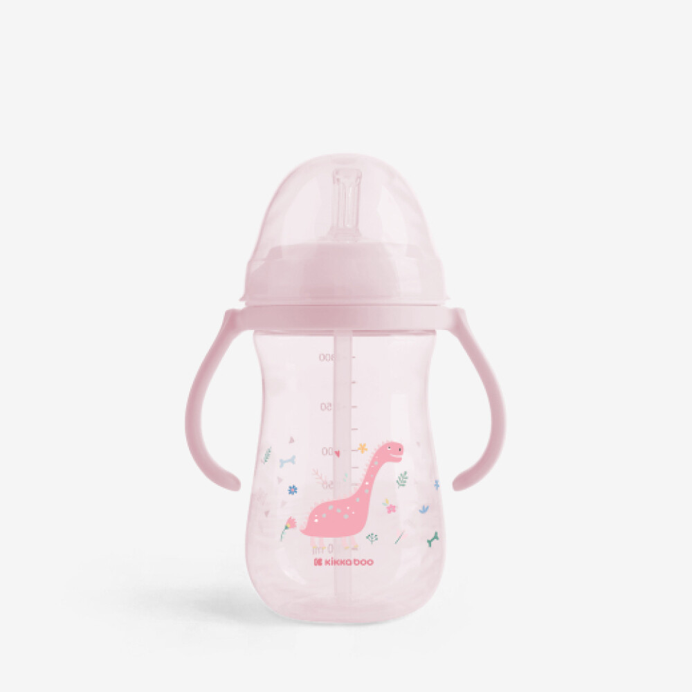 Vaso sorbito DINO Kikkaboo rosa