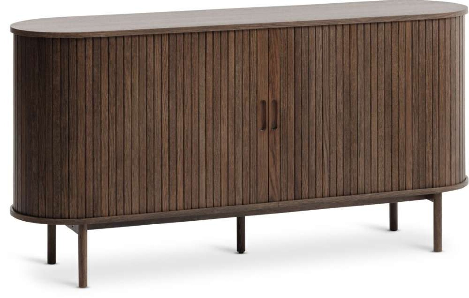 Aparador Lyngvig 160Cm 2 Puertas Persiana - Roble Oscuro 