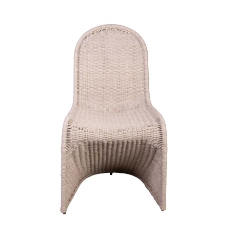 SILLA DE COMEDOR RATTAN-Y-METAL NATURAL-BEIGE BILLY