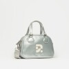 Mini bag Active Studio en efecto charol arrugado Metalizado