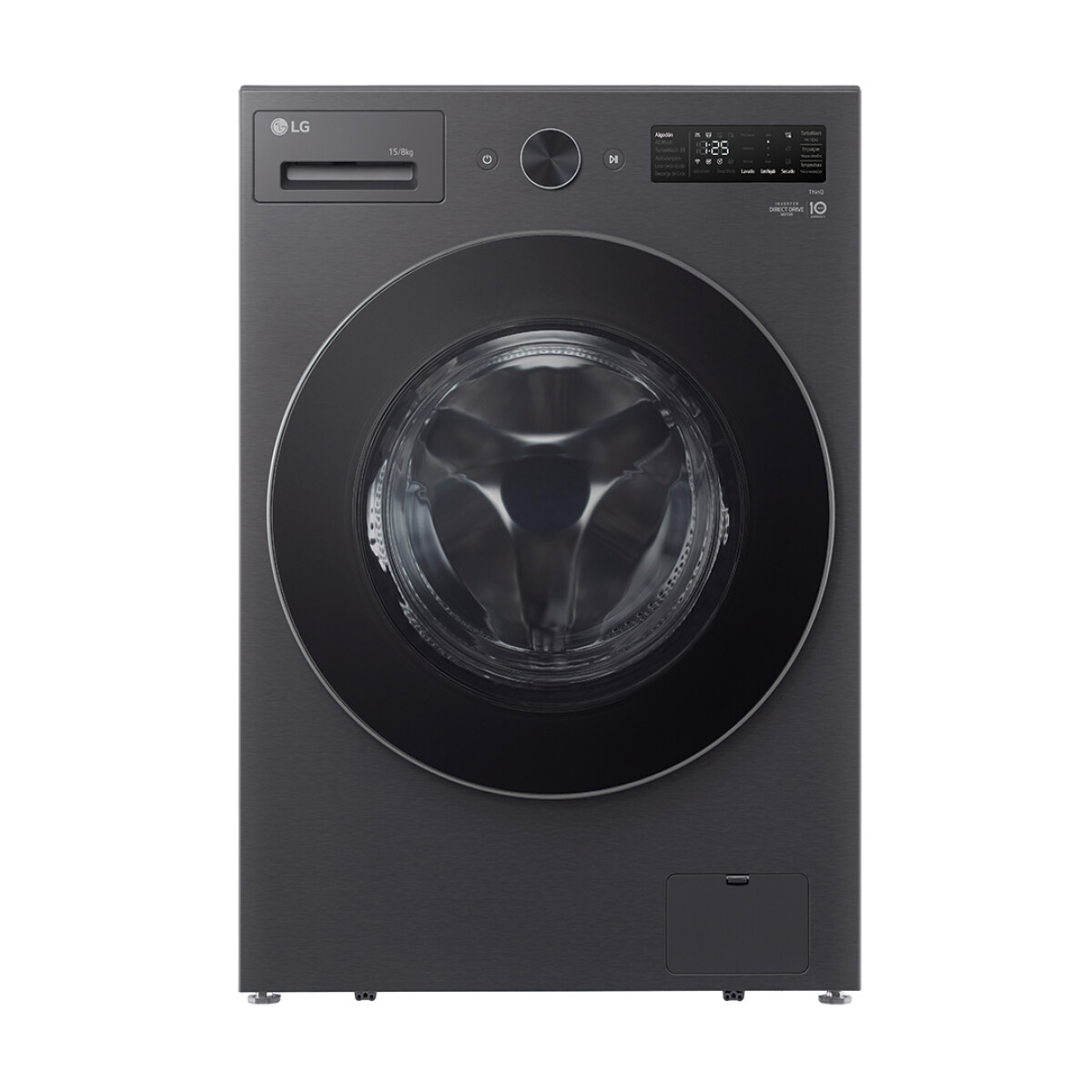 Lavasecarropas frontal inverter LG 15Kg WD15EBNTSPG 