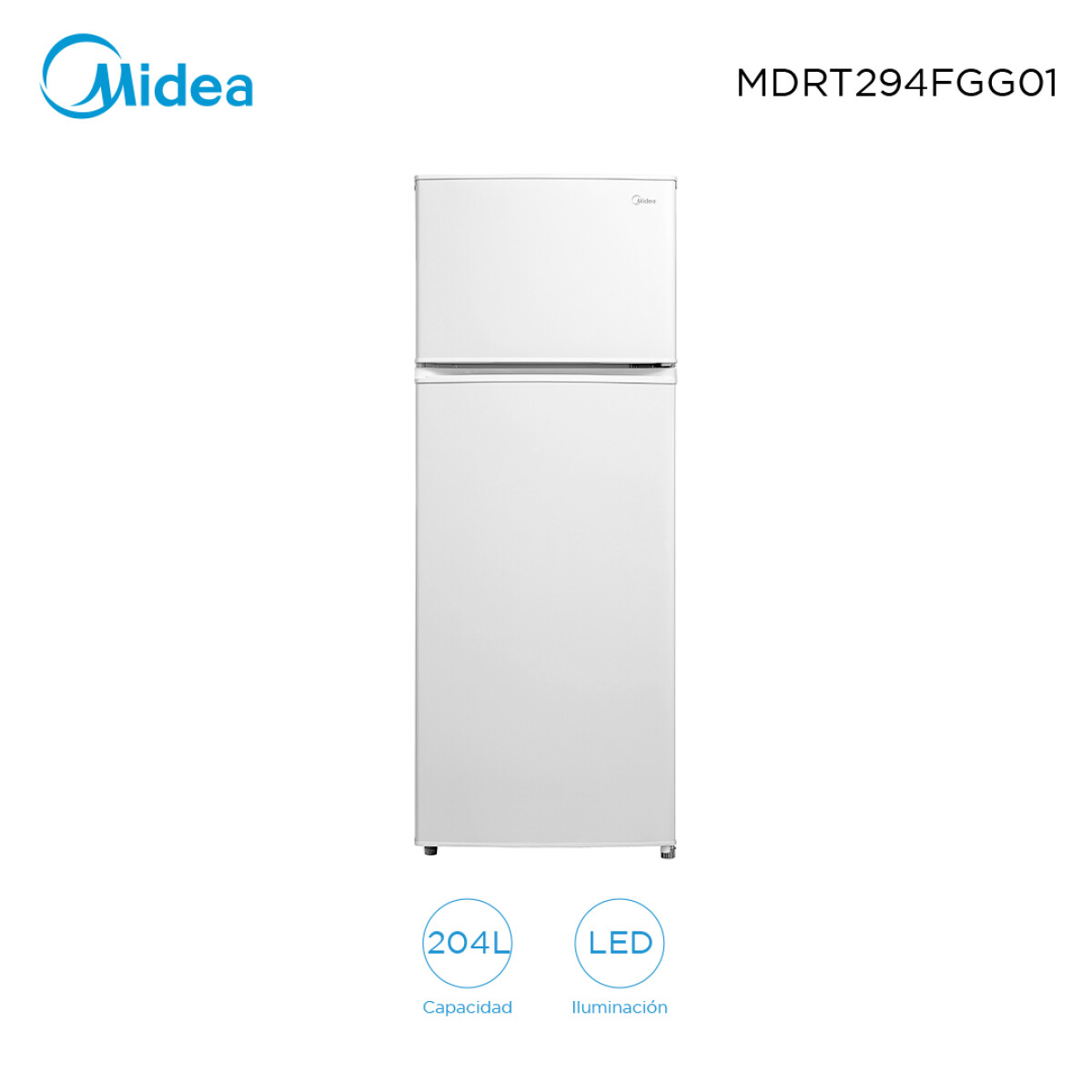Heladera Midea MDRT294FGG01 Frío Húmedo 204L 