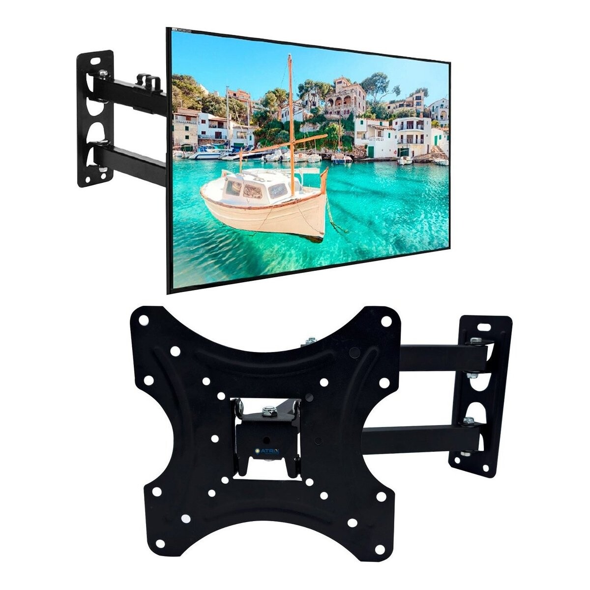 Soporte Tv 14 a 42 Pulgadas Brazo Articulado 35Kg Led LCD - Variante Color Negro 