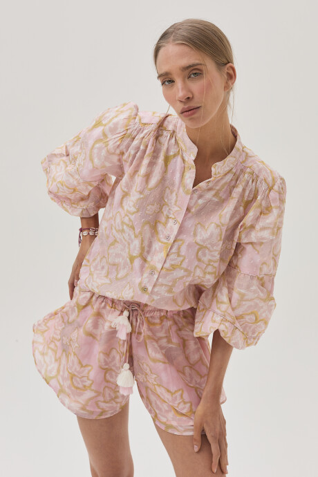Camisa Gardenia Rosa Claro