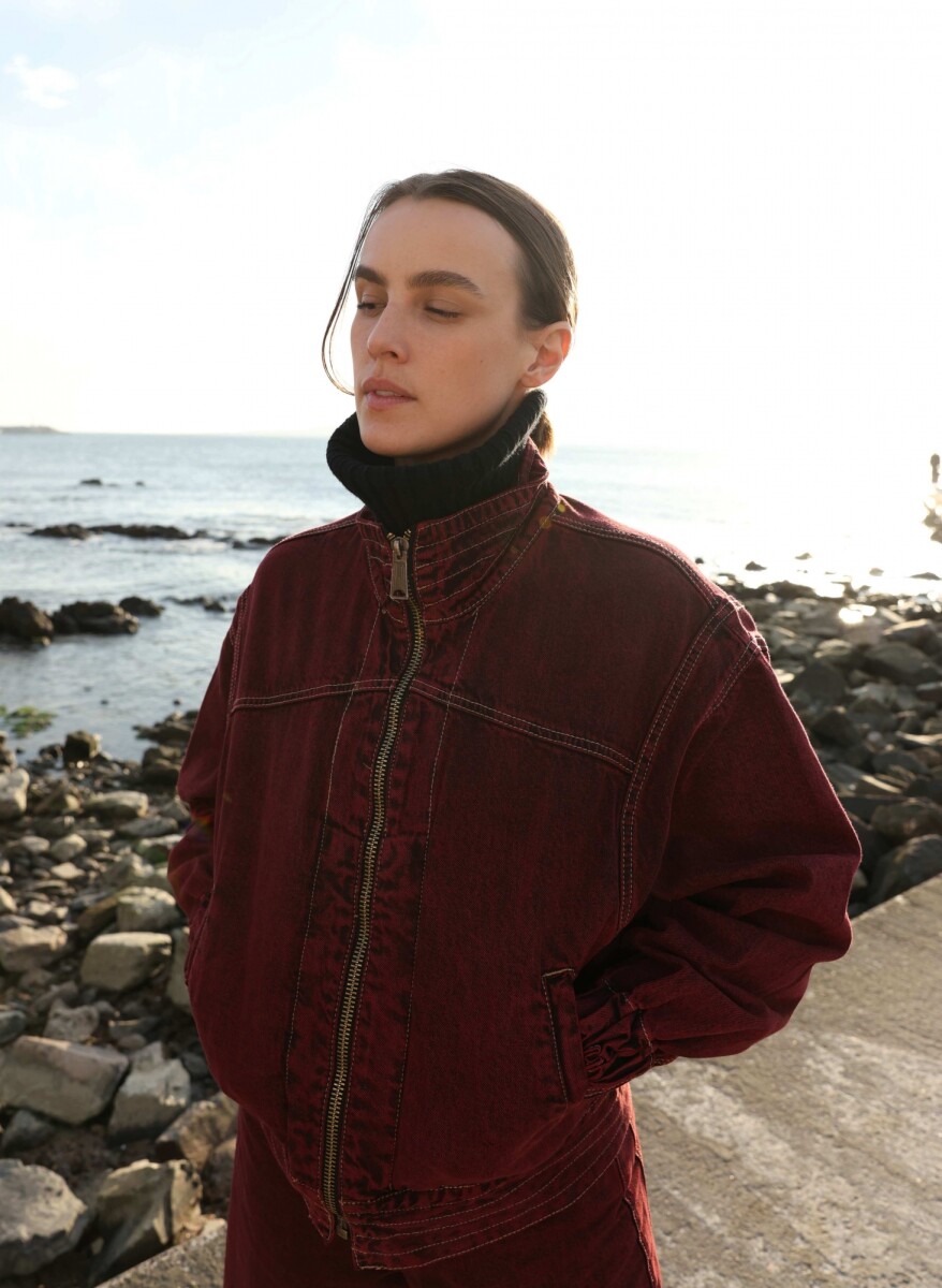 Campera Grunge - Bordeaux 
