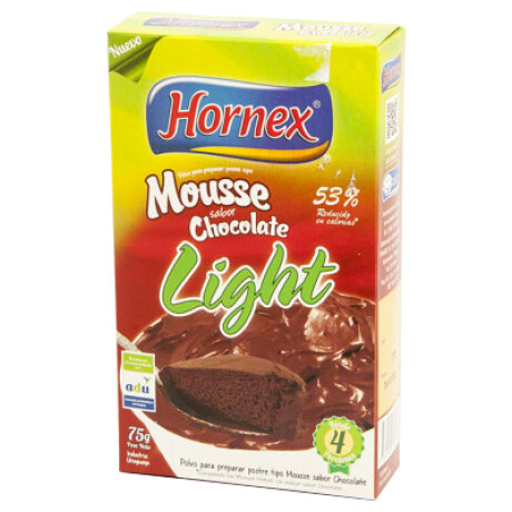 MOUSSE HORNEX LIGHT 4P 60G CHOCOLATE MOUSSE HORNEX LIGHT 4P 60G CHOCOLATE