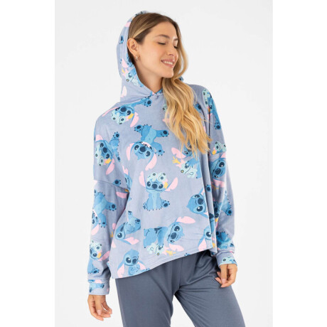 Snuggle stitch velour Celeste