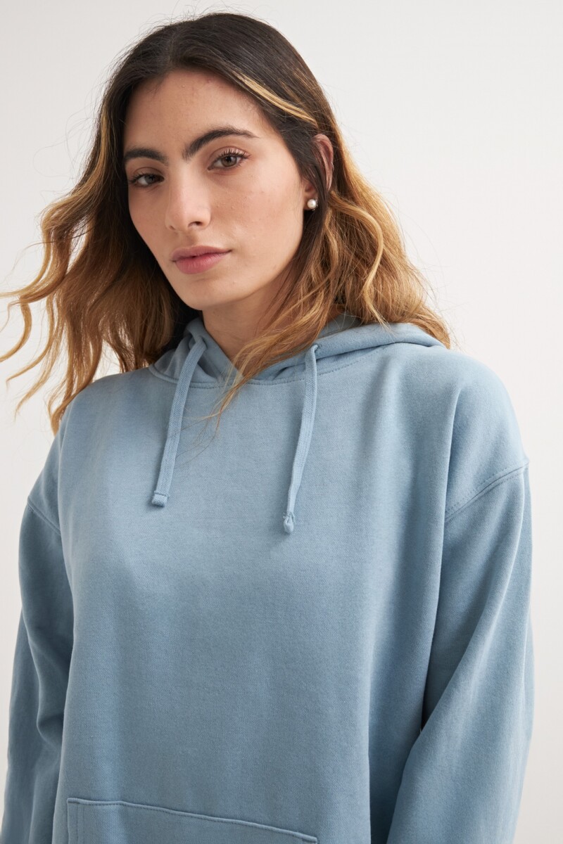 Hoodie con capucha CELESTE