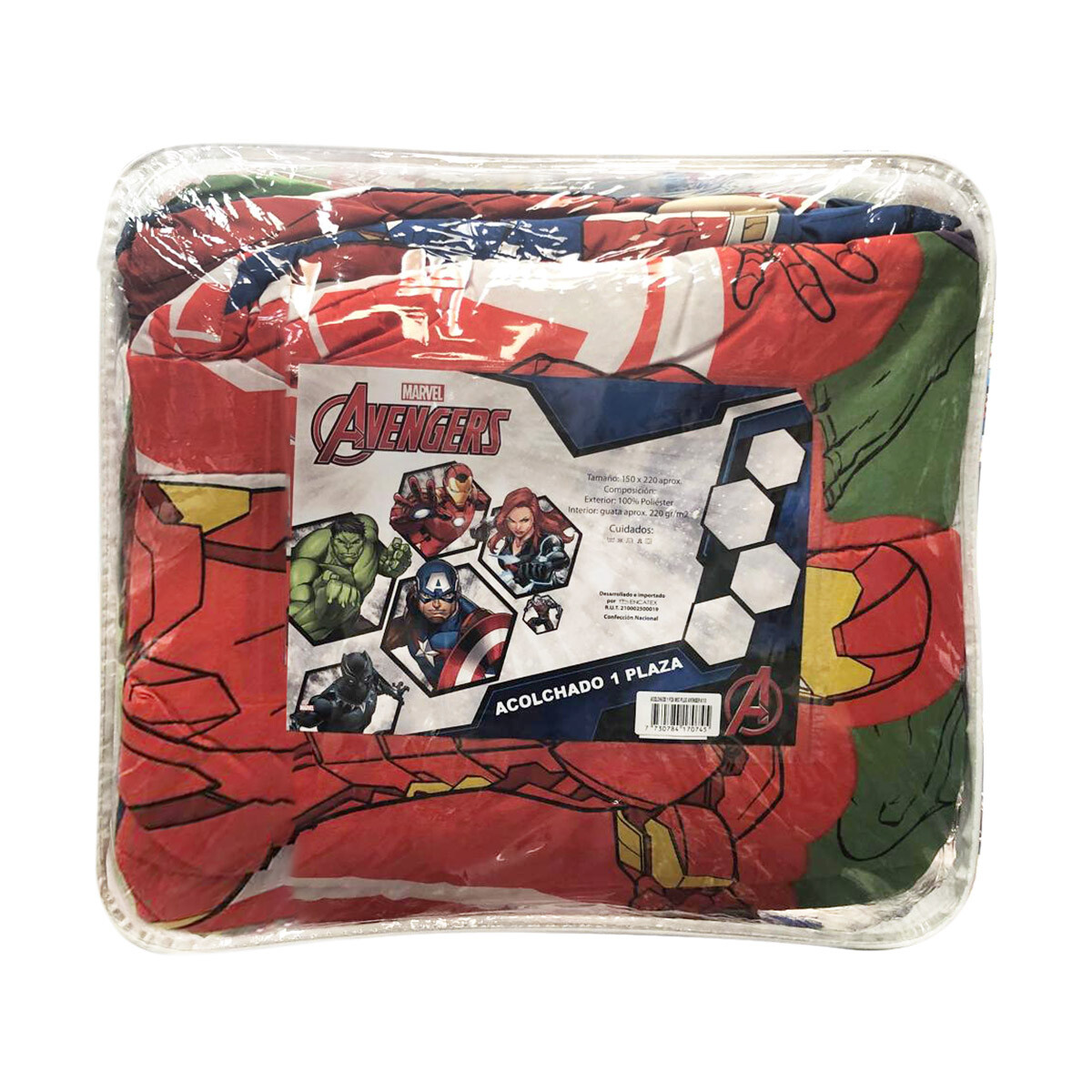 Acolchado infantil 1 Plaza 100% Microfibra - Avenger 01 