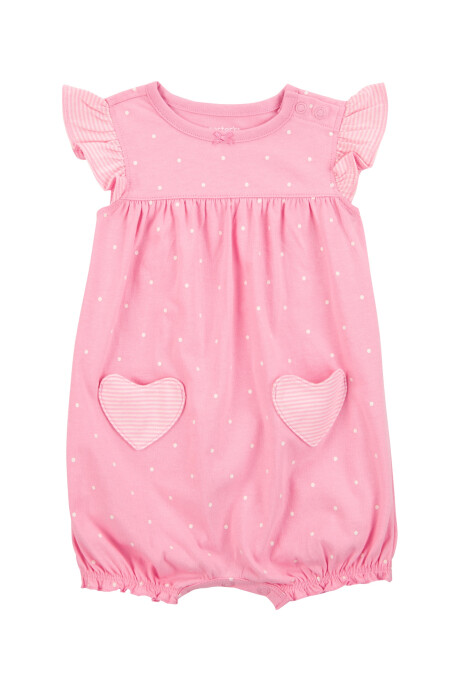 Monito bombachudo de algodón, bolsillos de corazón Monito bombachudo de algodón, bolsillos de corazón