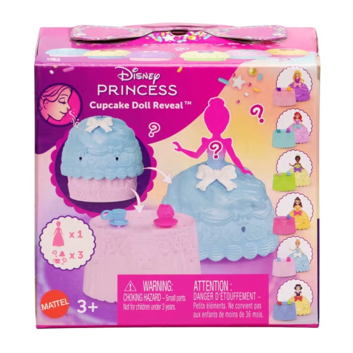 DISNEY PRINCESAS CUPCAKES TRANSFORMABLE A FALDA SURTIDOS 