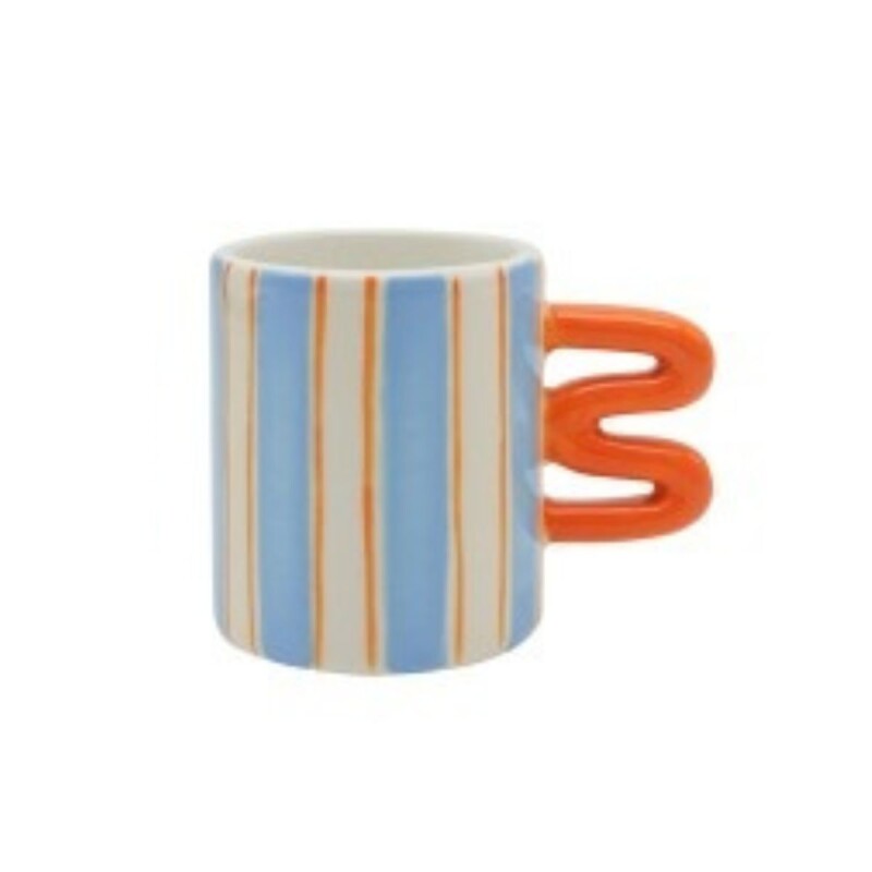 QR148-01573 Taza Ceramica Para Expresso Que Rico - Aurora Rayas