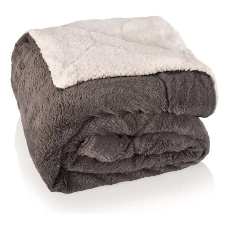 Frazada Reversible Polar Sherpa 2 Plazas 180x200 Negro