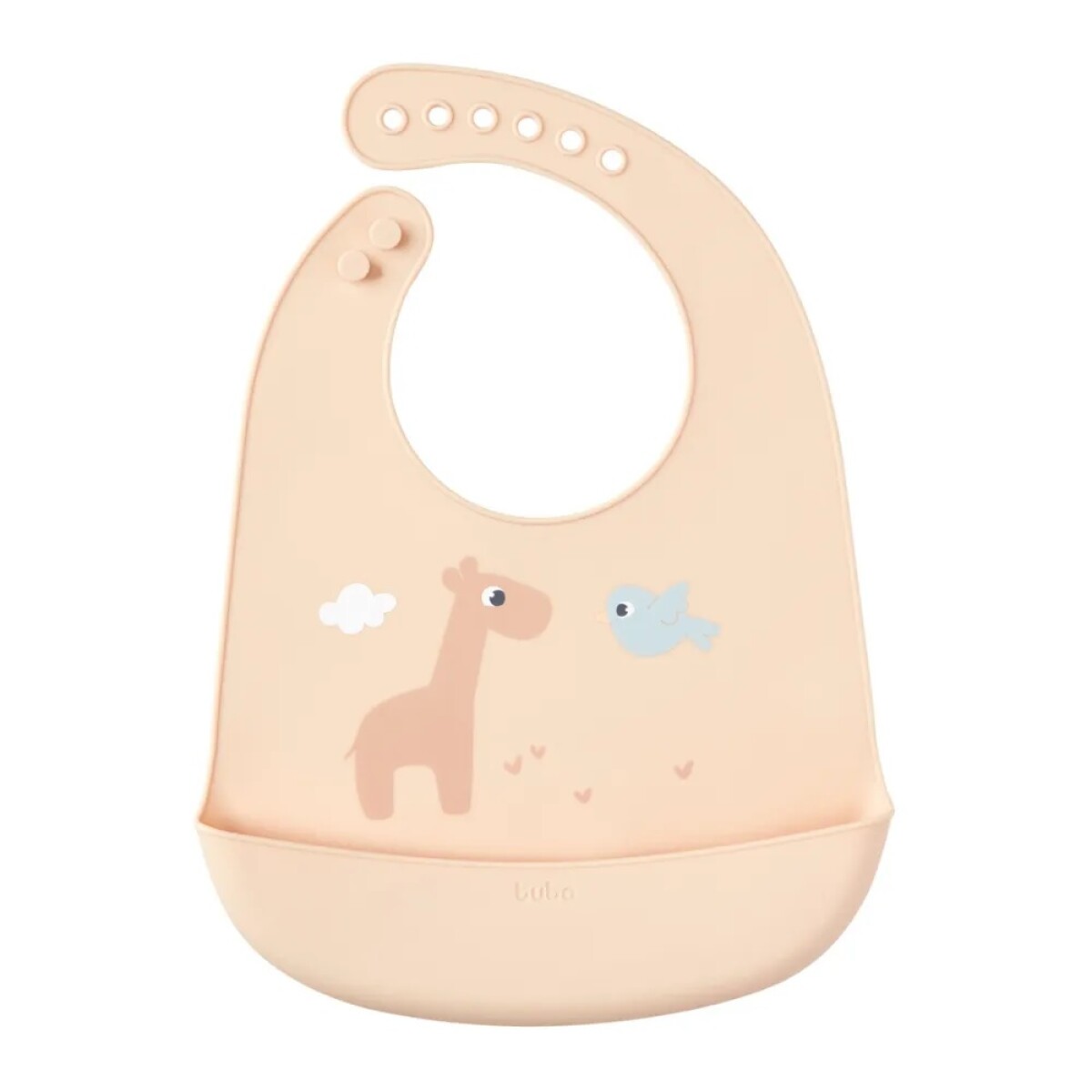 Babero silicona Cloudy - beige 