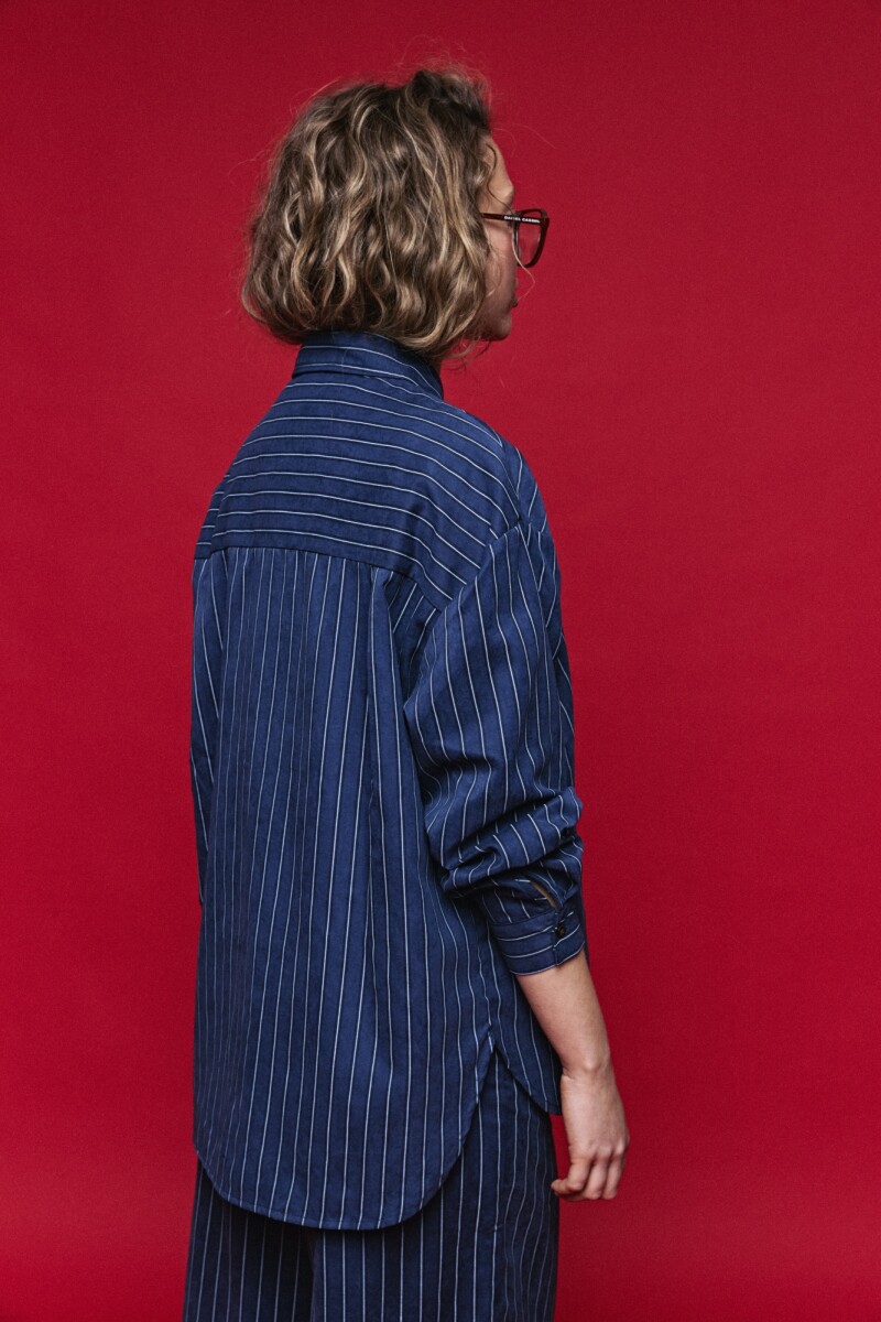 CAMISA LINAR Azul
