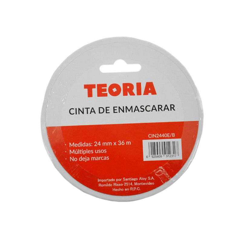 Set x3 Cinta de enmascarar Teoría+ 24mm x 36m BLANCO