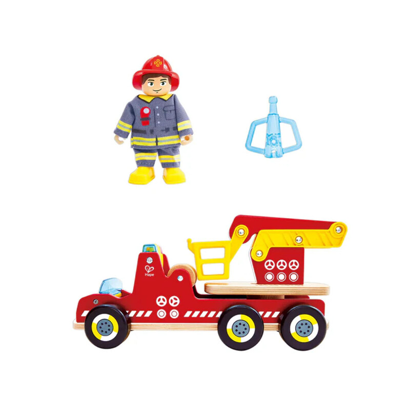 Camión de bomberos con sirena y luces Hape Camión de bomberos con sirena y luces Hape