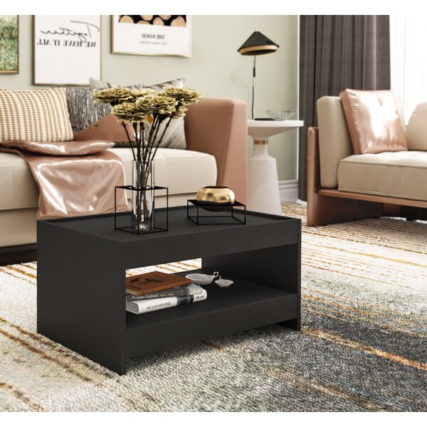 Mesa De Centro Auxiliar Xis Mdp Unsi MESA DE CENTRO AXIS NEGRO