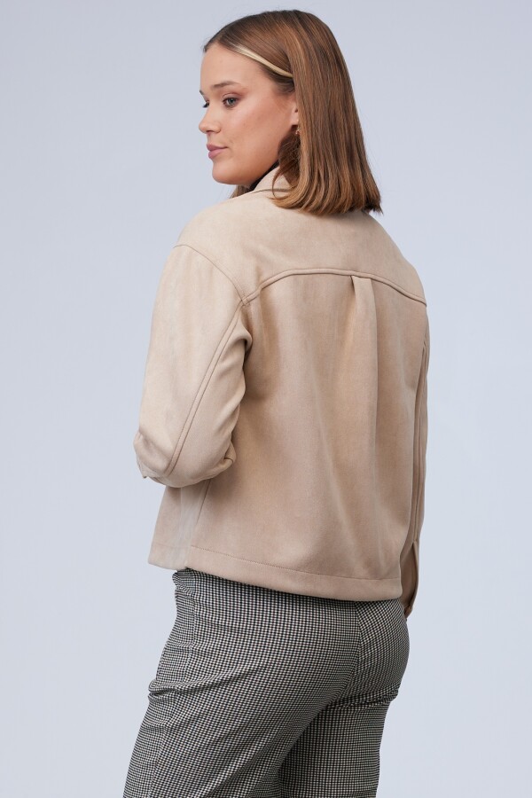 Chaqueta Suede TOSTADO