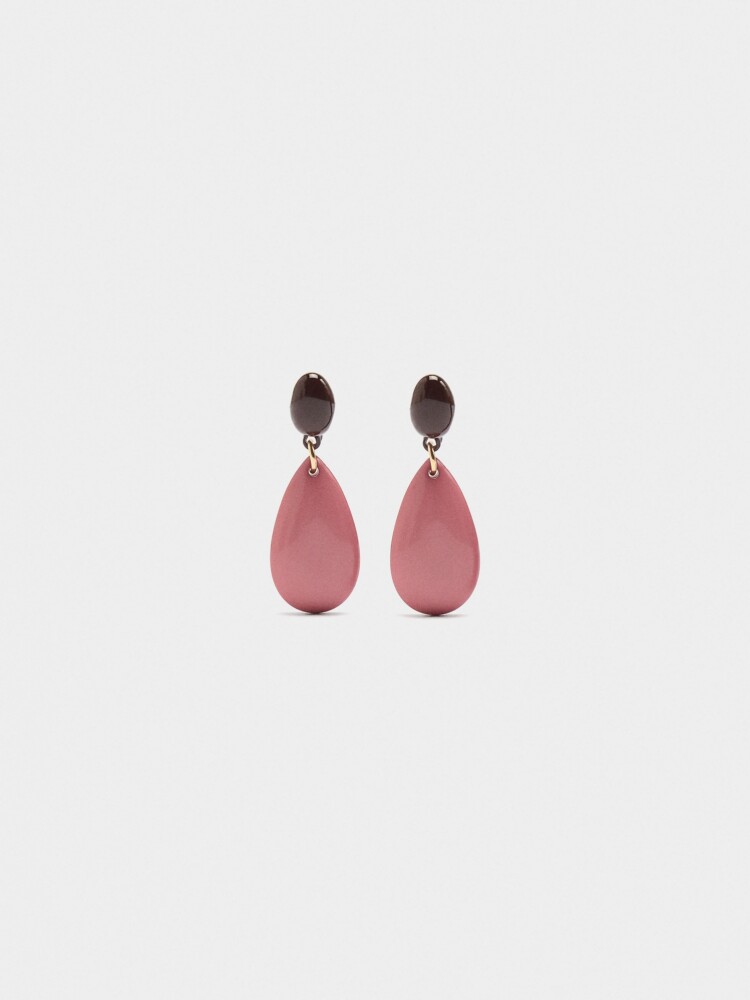 Pendientes Lágrima rosa