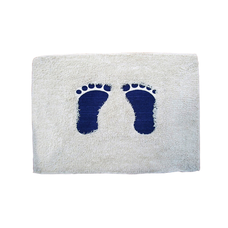 Alfombra 40x60cm AZUL Y BLANCO