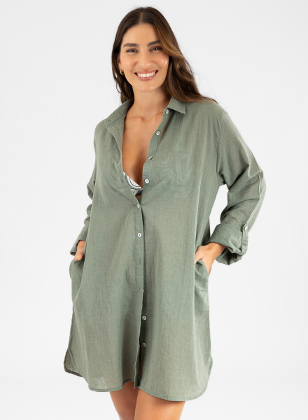 Camisola light tropic Musgo