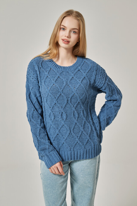 Sweater Loanina Azul Piedra
