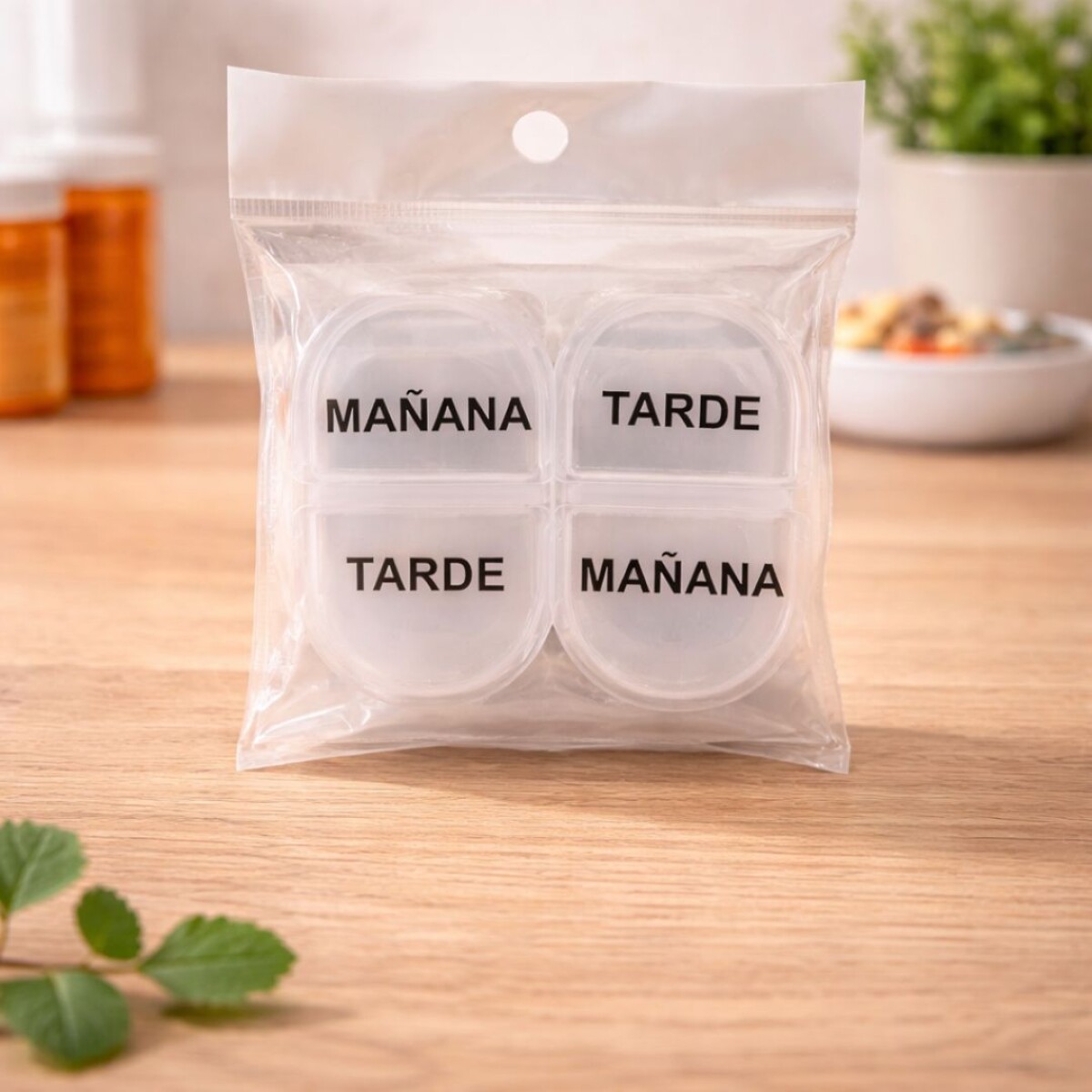 PASTILLERO ORGANIZADOR MAÑANA-TARDE X 2 UNIDADES 